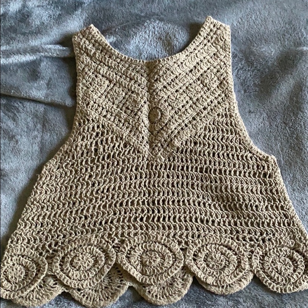 crochet knit crop top